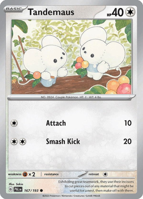 Tandemaus – Paldea Evolved – 167/193 - Cosmos Holo