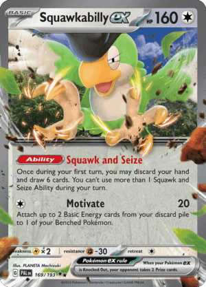 Squawkabilly ex – Paldea Evolved – 169/193