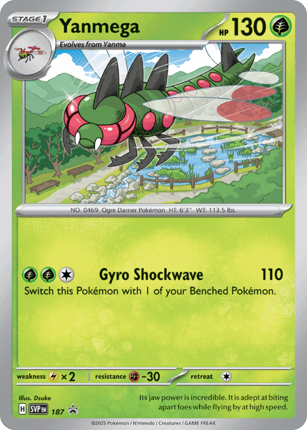 Yanmega – Scarlet & Violet Black Star Promos – 187/215 - Cosmos Holo
