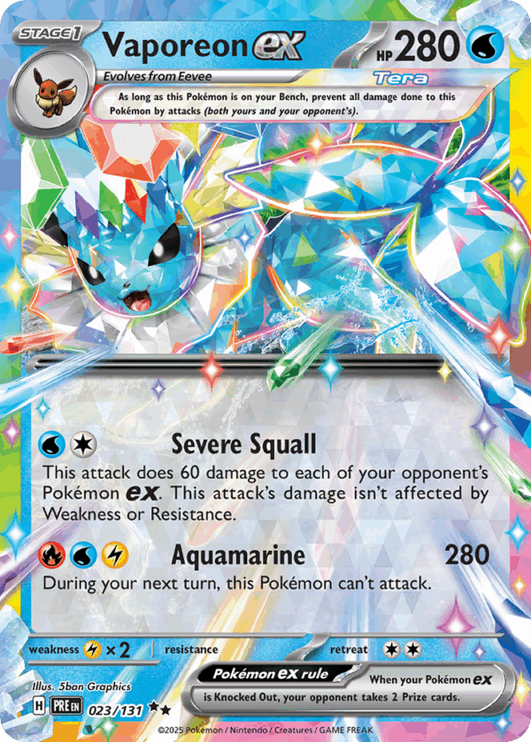 Vaporeon ex – Prismatic Evolutions – 23/131
