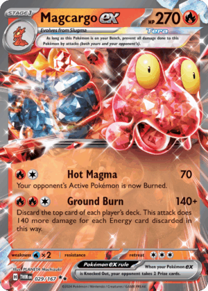 Magcargo ex – Twilight Masquerade – 29/167