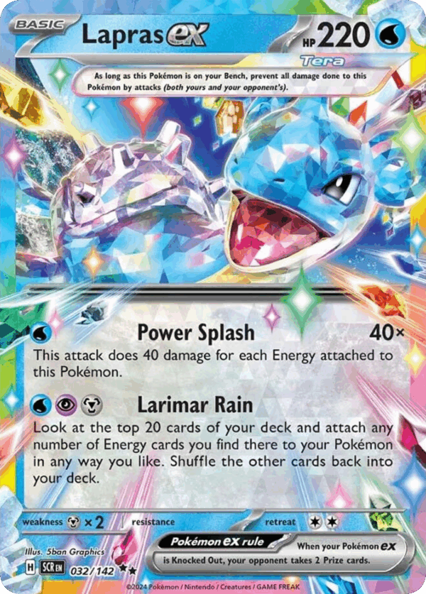 Lapras ex – Stellar Crown – 32/142