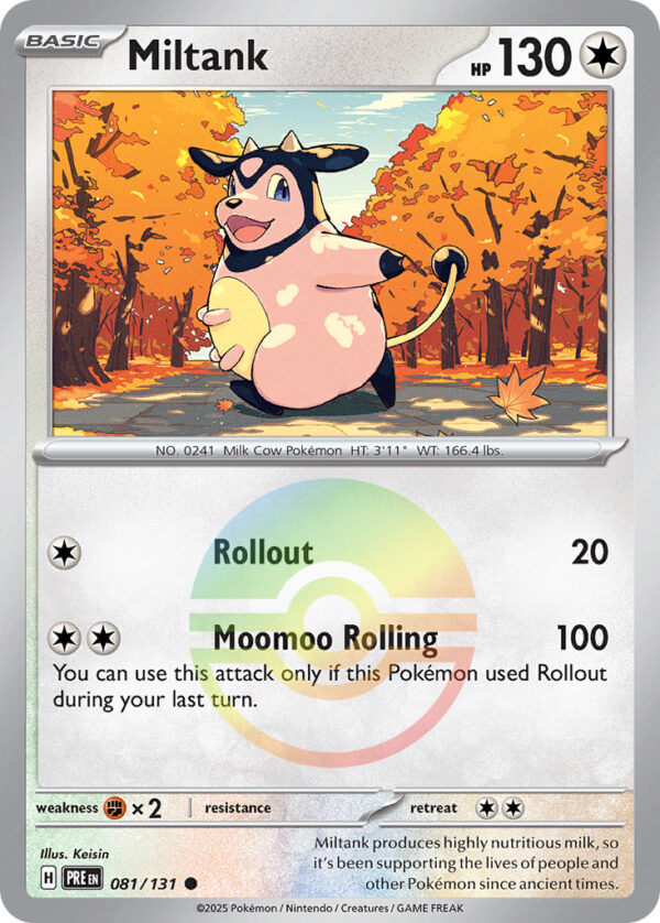 Miltank – Prismatic Evolutions – 81/131 - Pokeball Holo