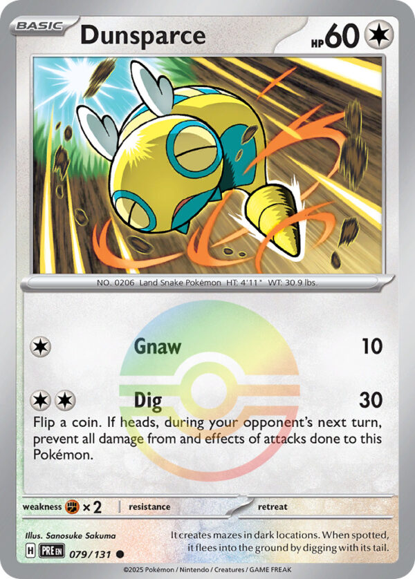 Dunsparce – Prismatic Evolutions – 79/131 - Pokeball Holo