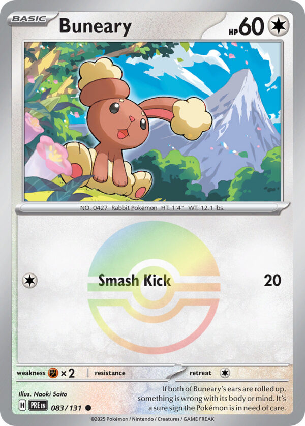 Buneary – Prismatic Evolutions – 83/131 - Pokeball Holo