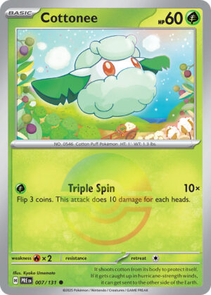 Cottonee – Prismatic Evolutions – 7/131 - Pokeball Holo