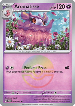 Aromatisse – Prismatic Evolutions – 39/131 - Pokeball Holo