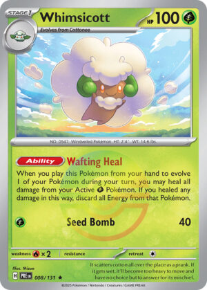 Whimsicott – Prismatic Evolutions – 8/131 - Pokeball Holo