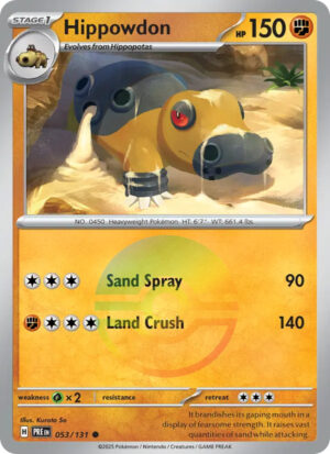 Hippowdon – Prismatic Evolutions – 053/131 - Pokeball Holo