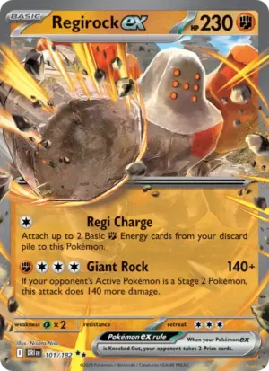 Regirock ex – Destined Rivals – 101/182