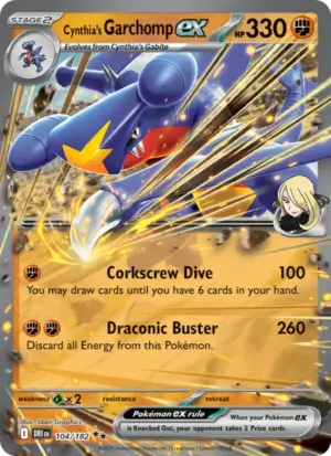 Cynthia's Garchomp ex – Destined Rivals – 104/182