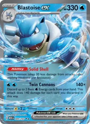 Blastoise ex – 151 – 009/165