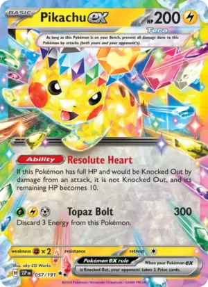 Pikachu ex – Surging Sparks – 057/191