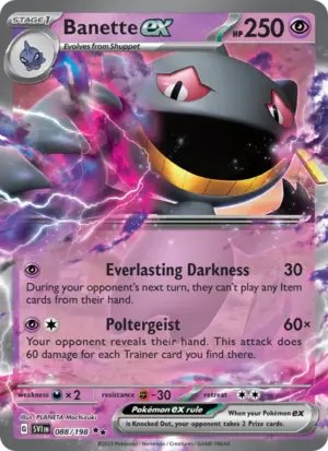 Banette ex – Scarlet & Violet – 088/198