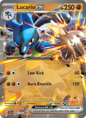 Lucario ex – Stellar Crown – 082/142