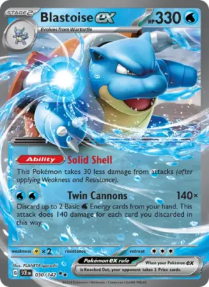 Blastoise ex – Stellar Crown – 030/142
