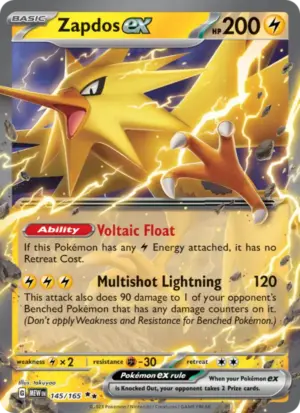 Zapdos ex – 151 – 145/165