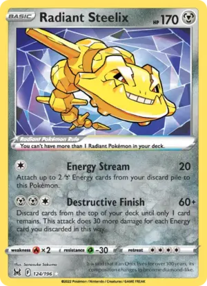 Radiant Steelix – Lost Origin – 124/196